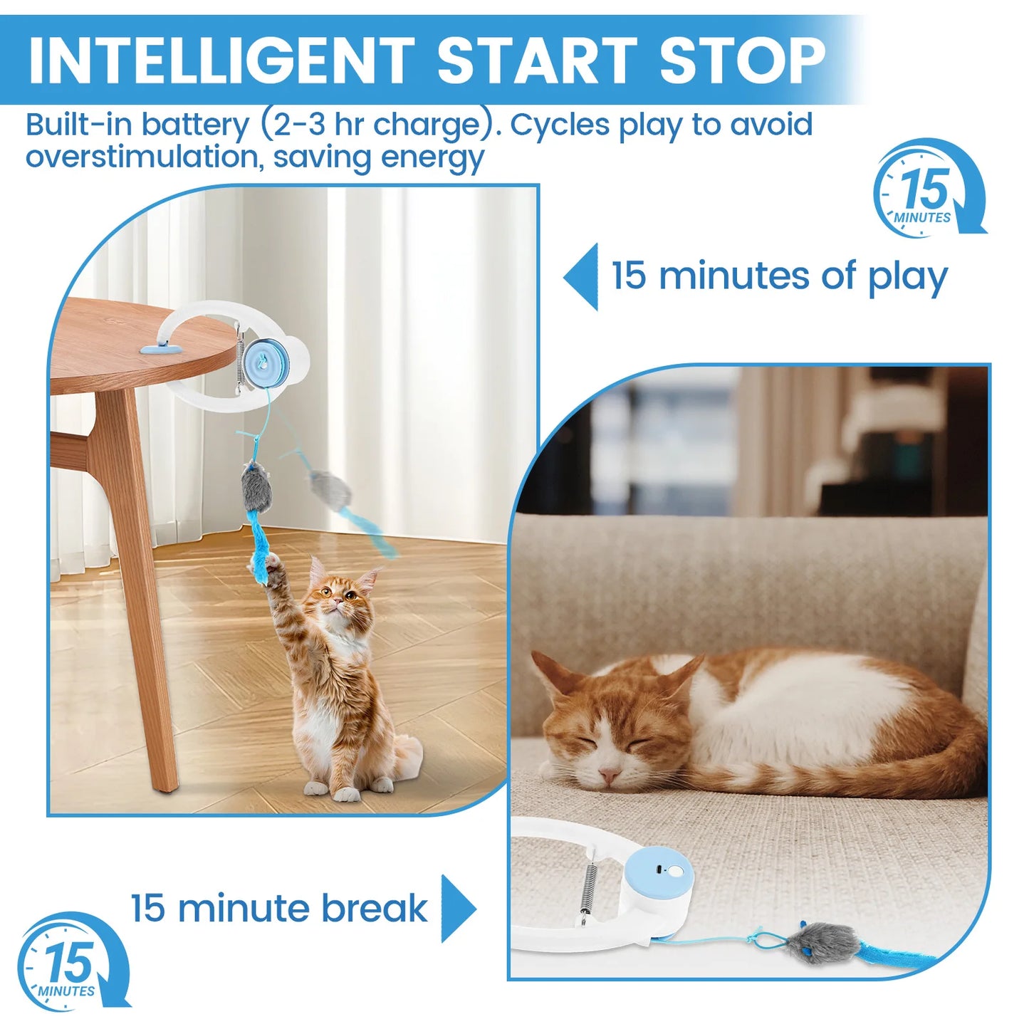 USB Rechargeable Hanging Cat Toy