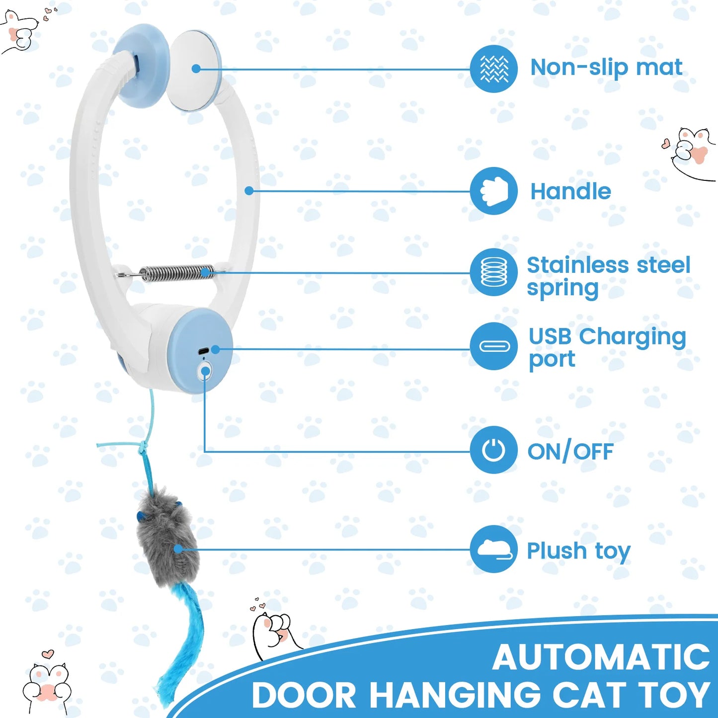 USB Rechargeable Hanging Cat Toy
